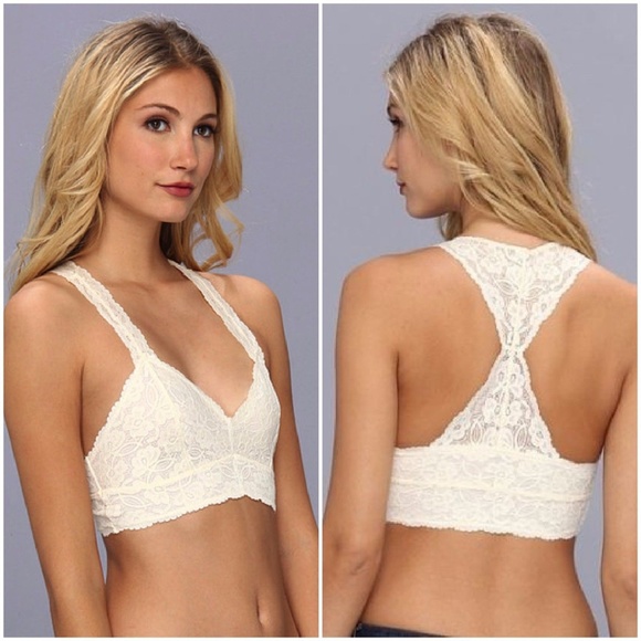 Free People Galloon Lace Racerback Bralette Bra S - Picture 5 of 7